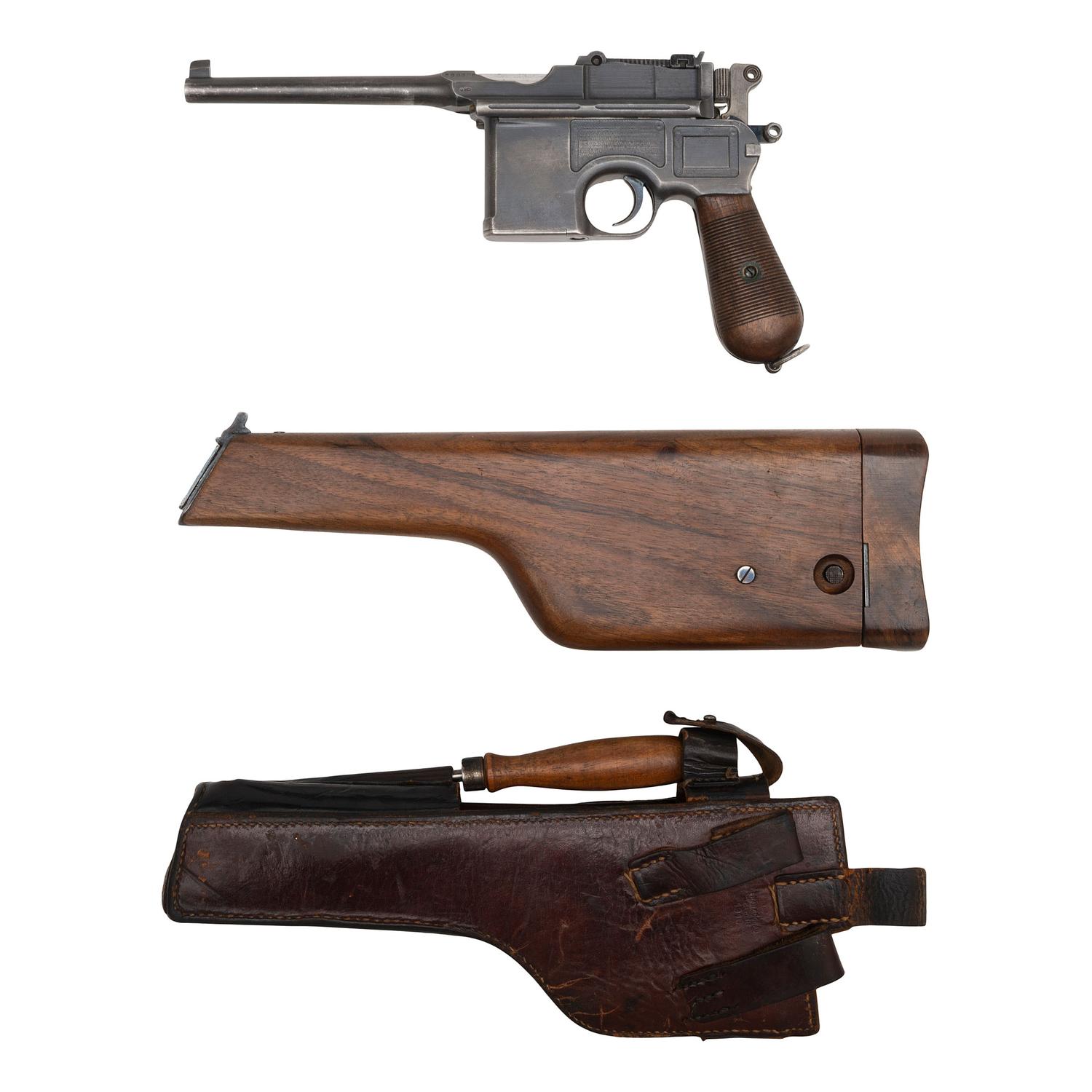 **Commercial Mauser C96 Pistol with Holster/Shoulder Stock