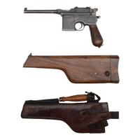 **Commercial Mauser C96 Pistol with Holster/Shoulder Stock