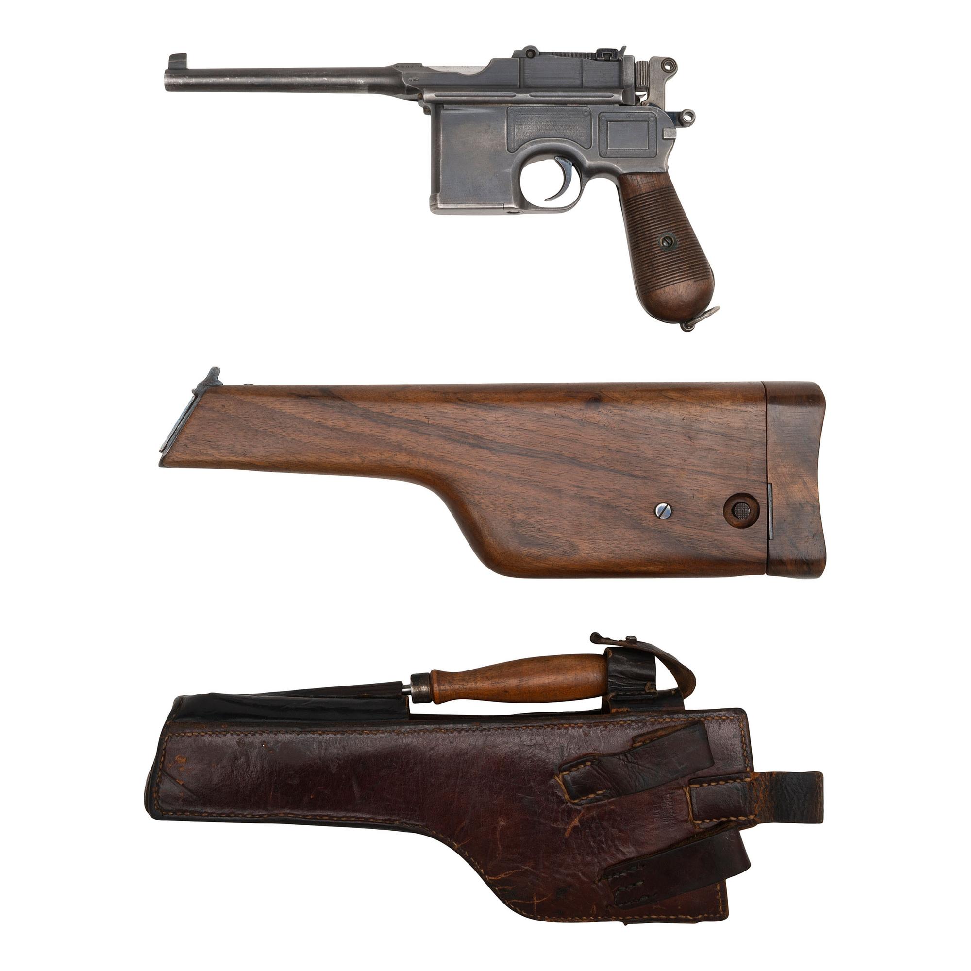 **Commercial Mauser C96 Pistol with Holster/Shoulder Stock