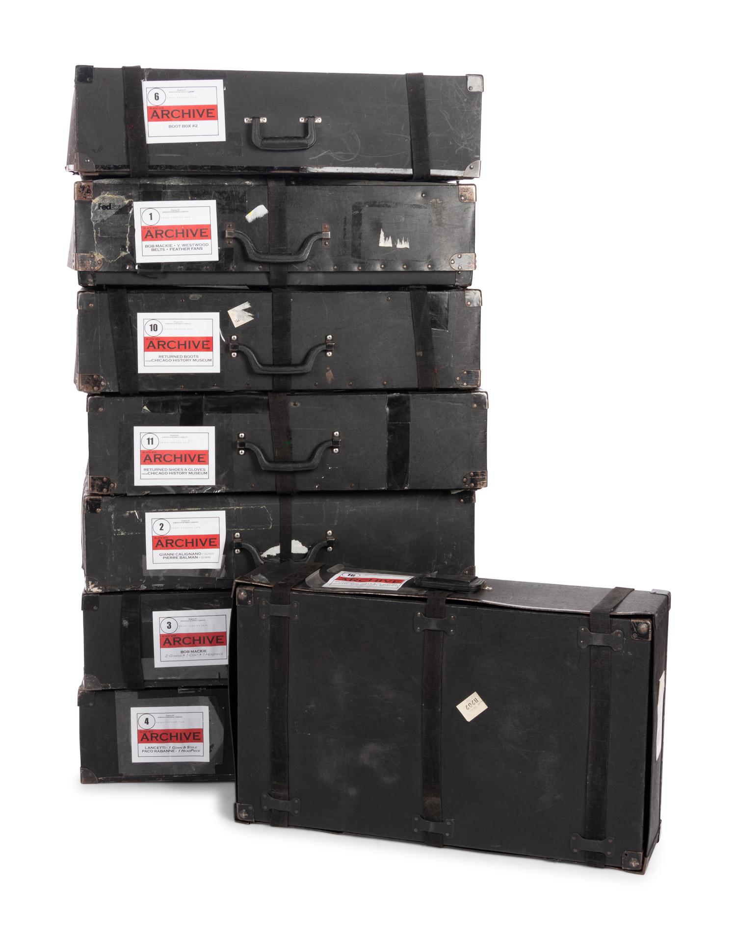Collection of Thirteen Travel Cases Used for Ebony Fashion Fair and Archive
