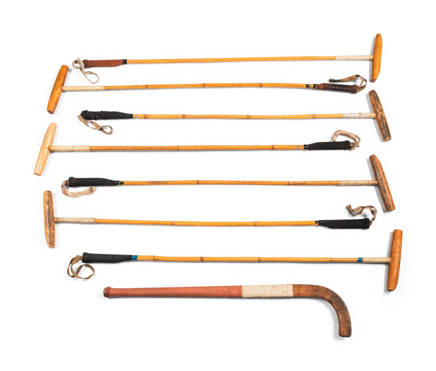 A Collection of Polo Mallets
