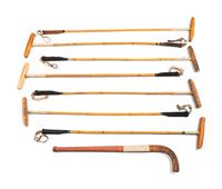 A Collection of Polo Mallets