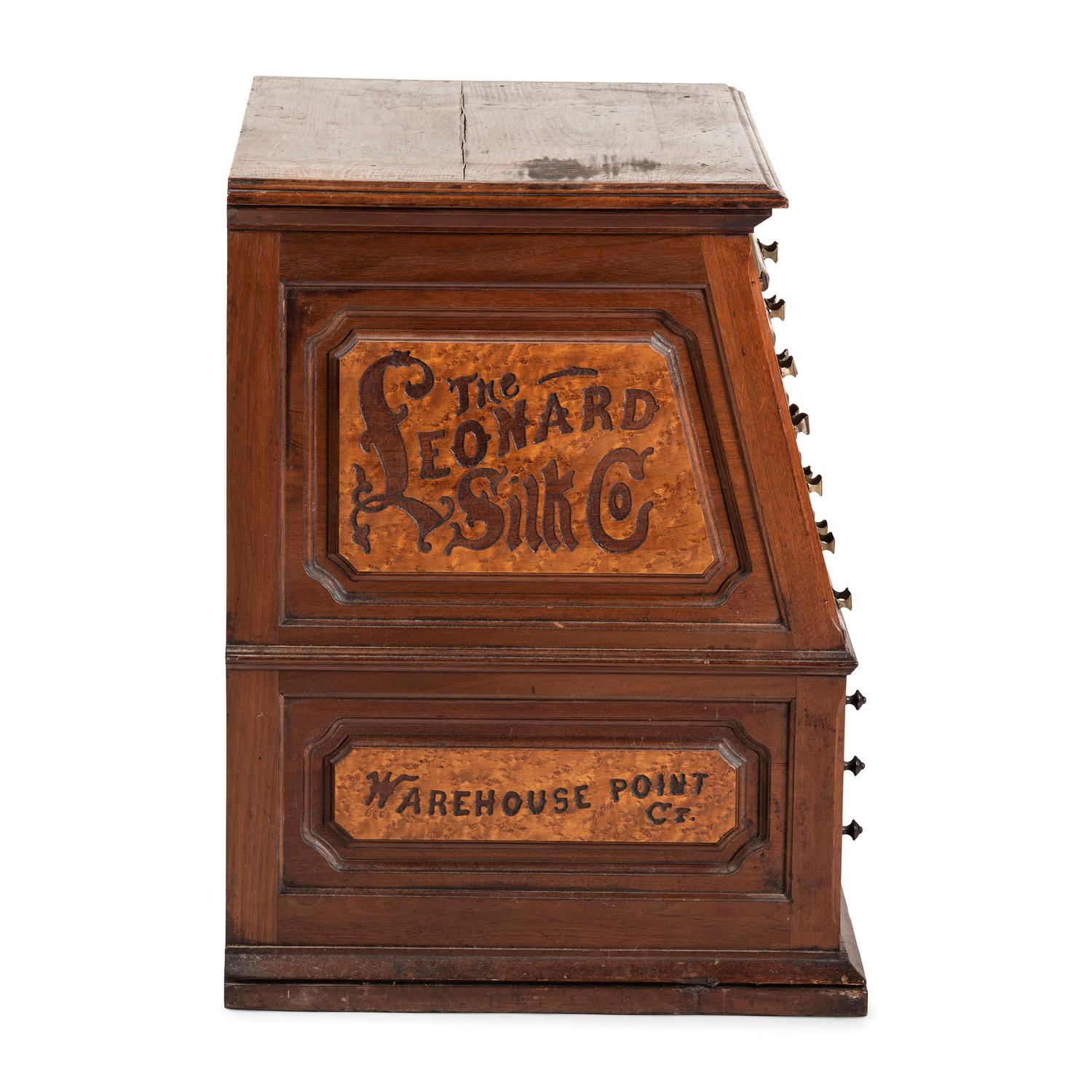A Leonard Silk Co. Spool Cabinet