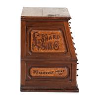 A Leonard Silk Co. Spool Cabinet