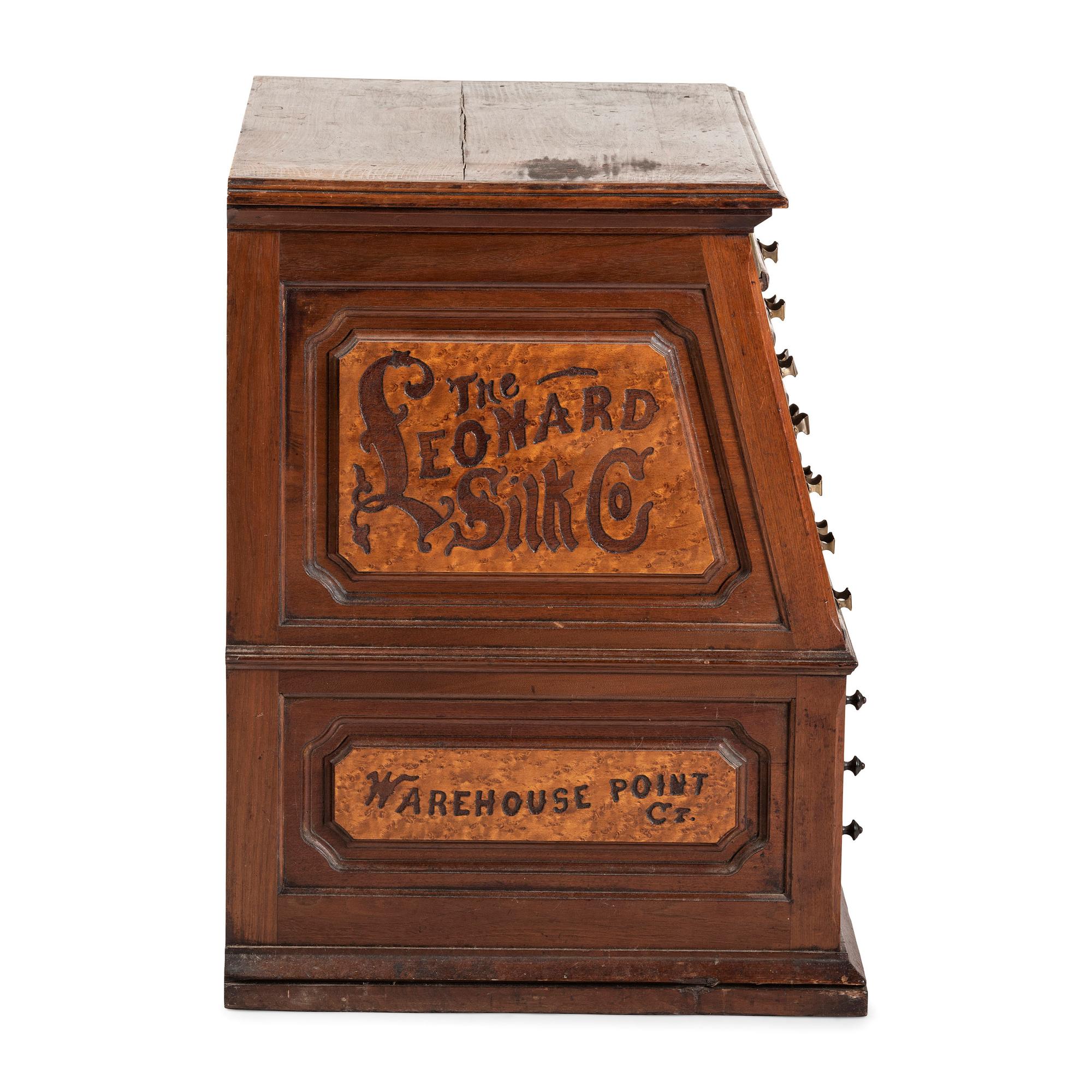 A Leonard Silk Co. Spool Cabinet
