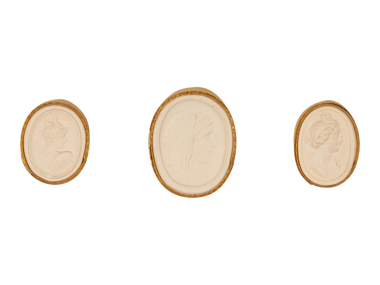 Twelve Framed Groups of Grand Tour Plaster Intaglios