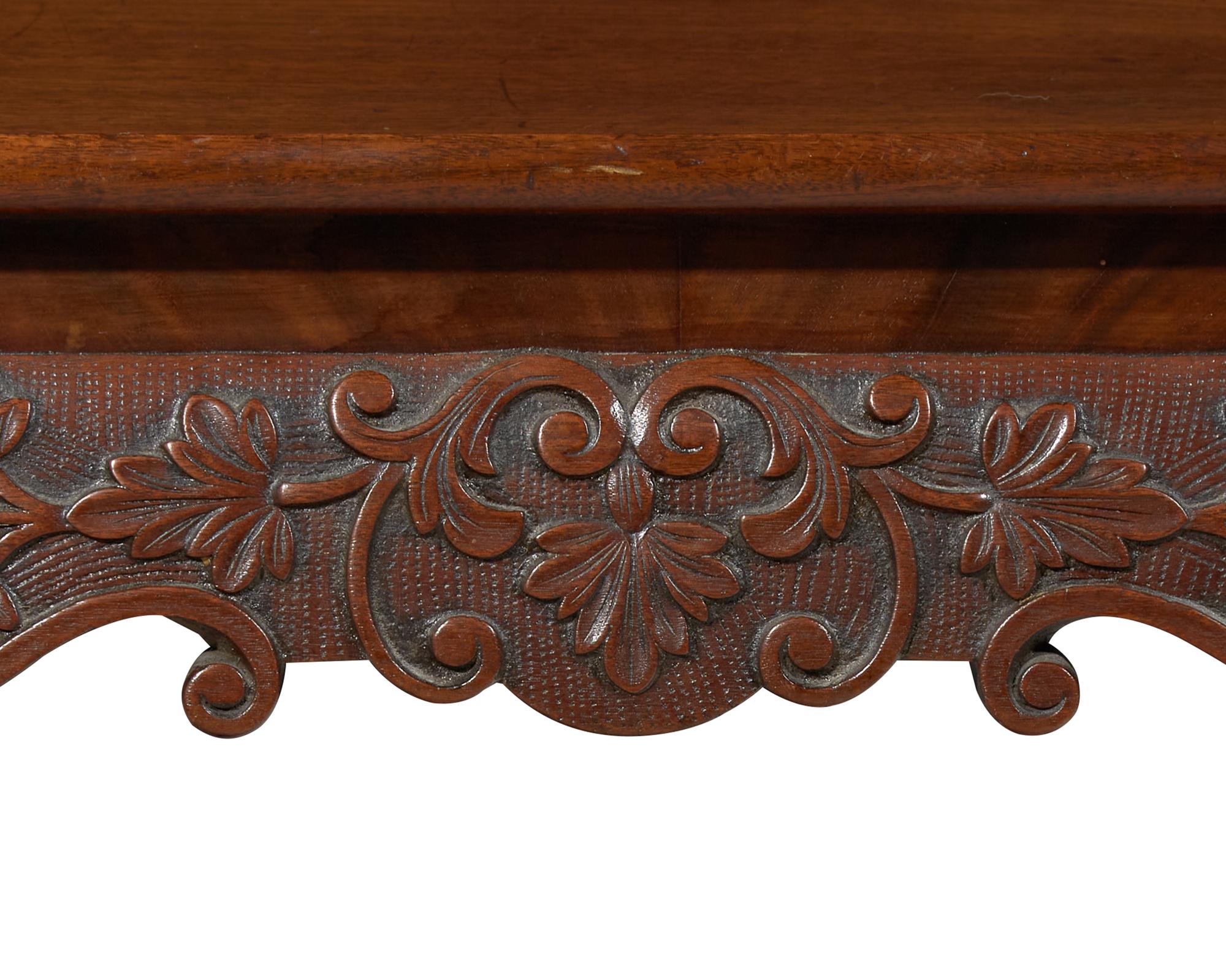 A fine Irish George II mahogany tea table, circa 1750