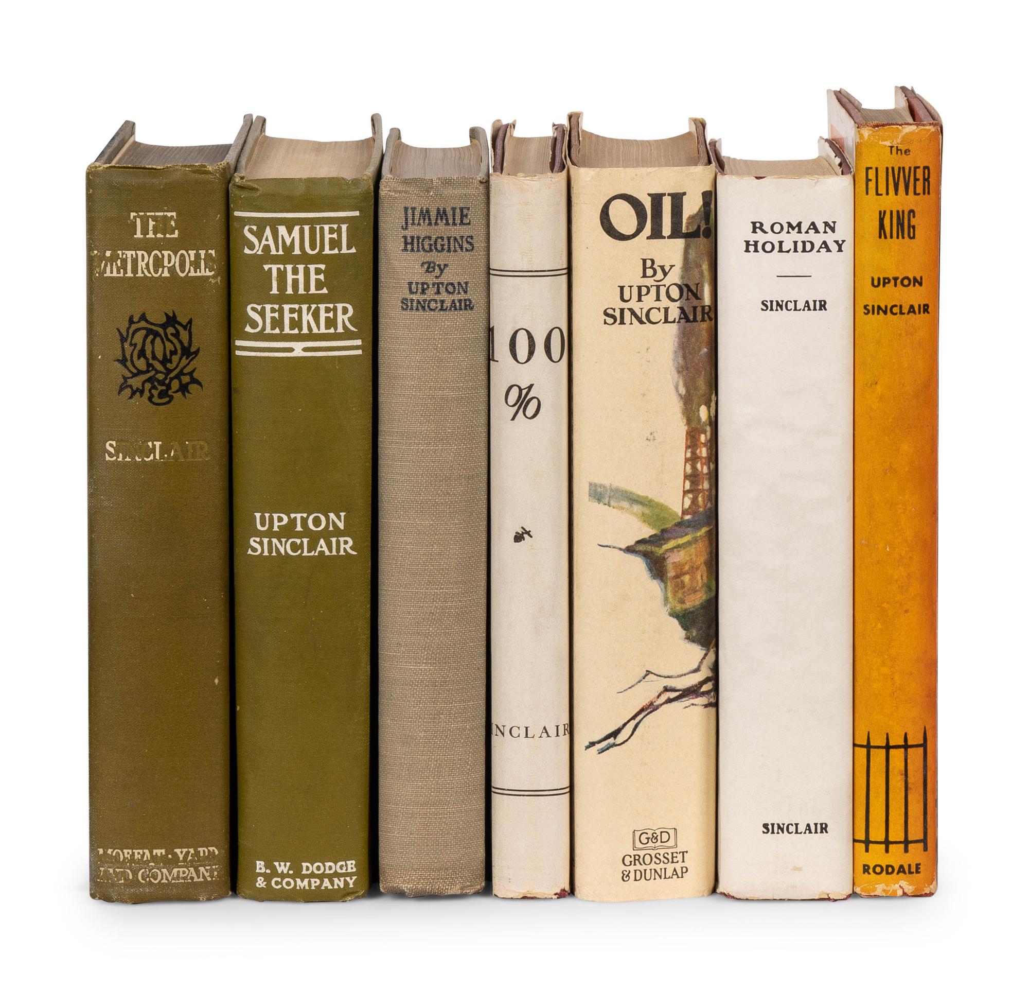 SINCLAIR, Upton (1878-1968). A group of works by Sinclair, comprising: