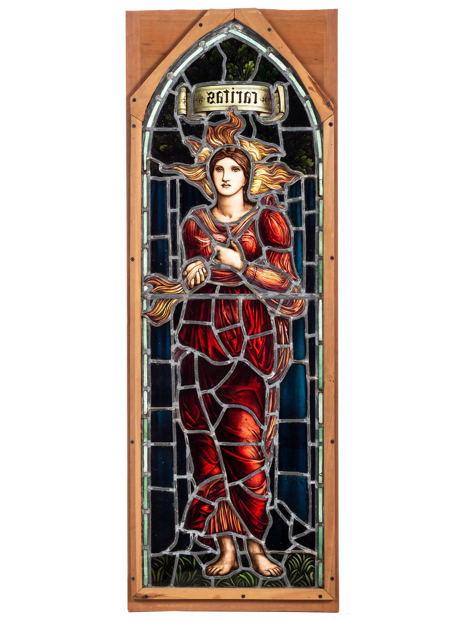 Caritas Stained Glass Window