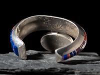 Sterling Silver and Mosaic Inlay Cuff Bracelet