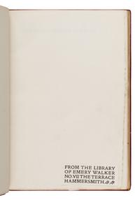 [Fine Press - Kelmscott Press]. Ellis, Frederick Startridge (1830-1901), editor. Syr Perecyvelle of Gales. Hammersmith: The Kelmscott Press, 1895.
