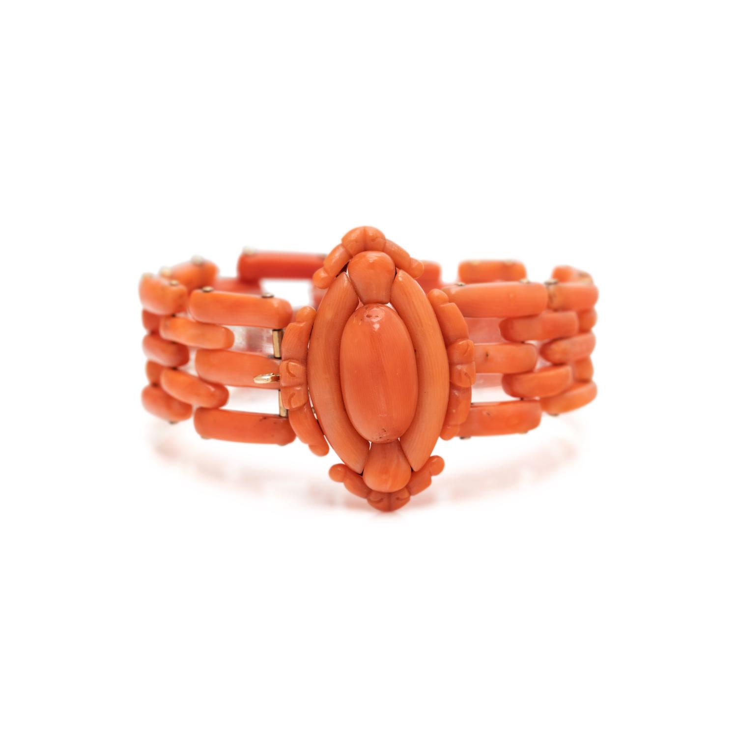 ANTIQUE, CORAL BRACELET