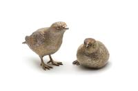 Two English Sterling Silver Bird Figurines, Asprey, Tallest height 4 x width 2 x length 3 inches. — LATE 20TH CENTURY
