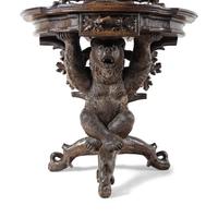 A Black Forest Carved Dressing Table