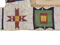 Sioux Beaded Hide Saddle Blanket