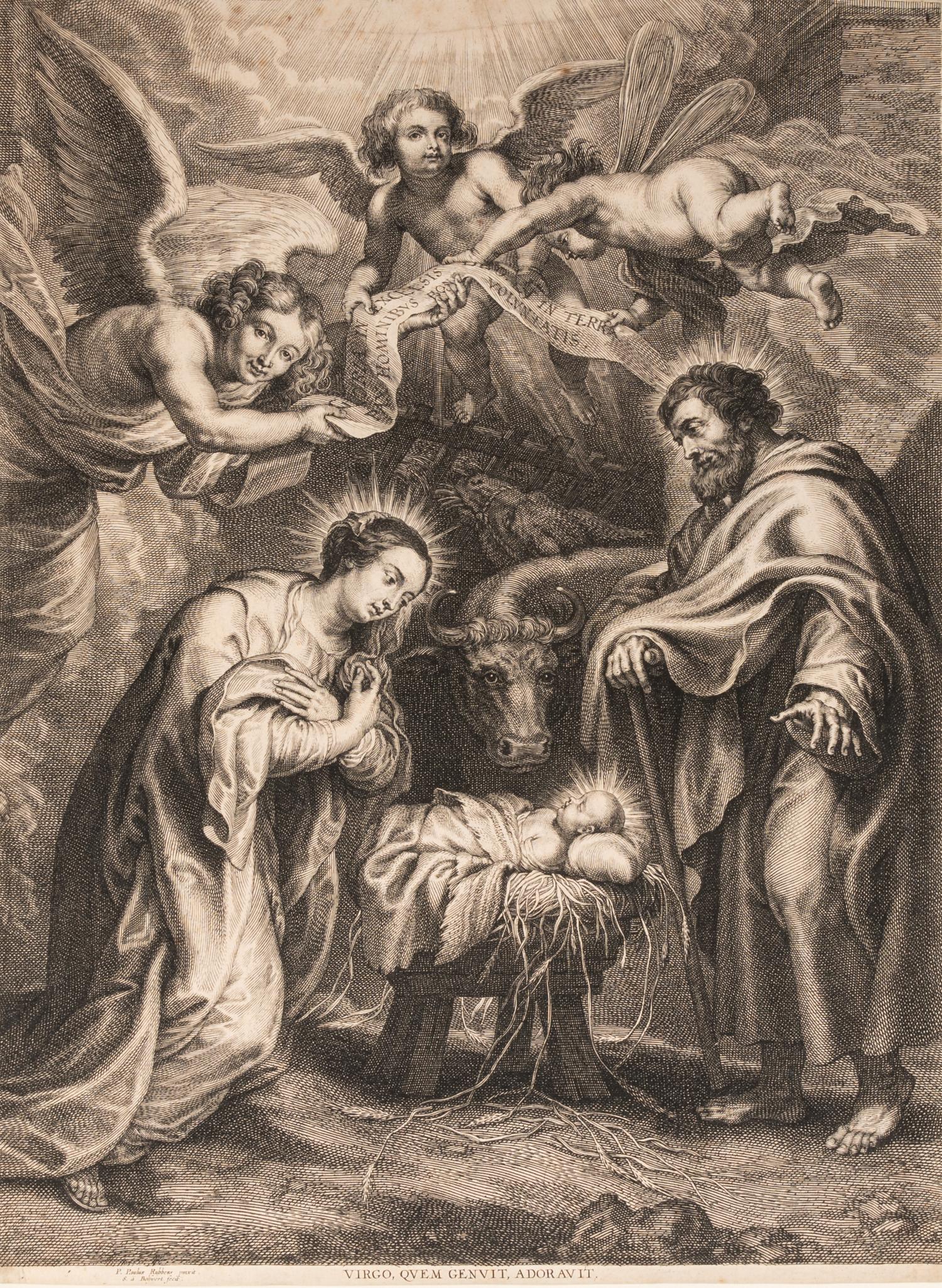 After Peter Paul Rubens, (Flemish, 1577-1640), A group of five works: Virgo quem genuit and Adoravit by Schelte A. Bolswert (Dutch, 158