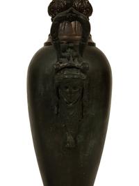 A Pair of French Empire Style Bronze Urns now Mounted as Table Lamps — 19TH/20TH CENTURY