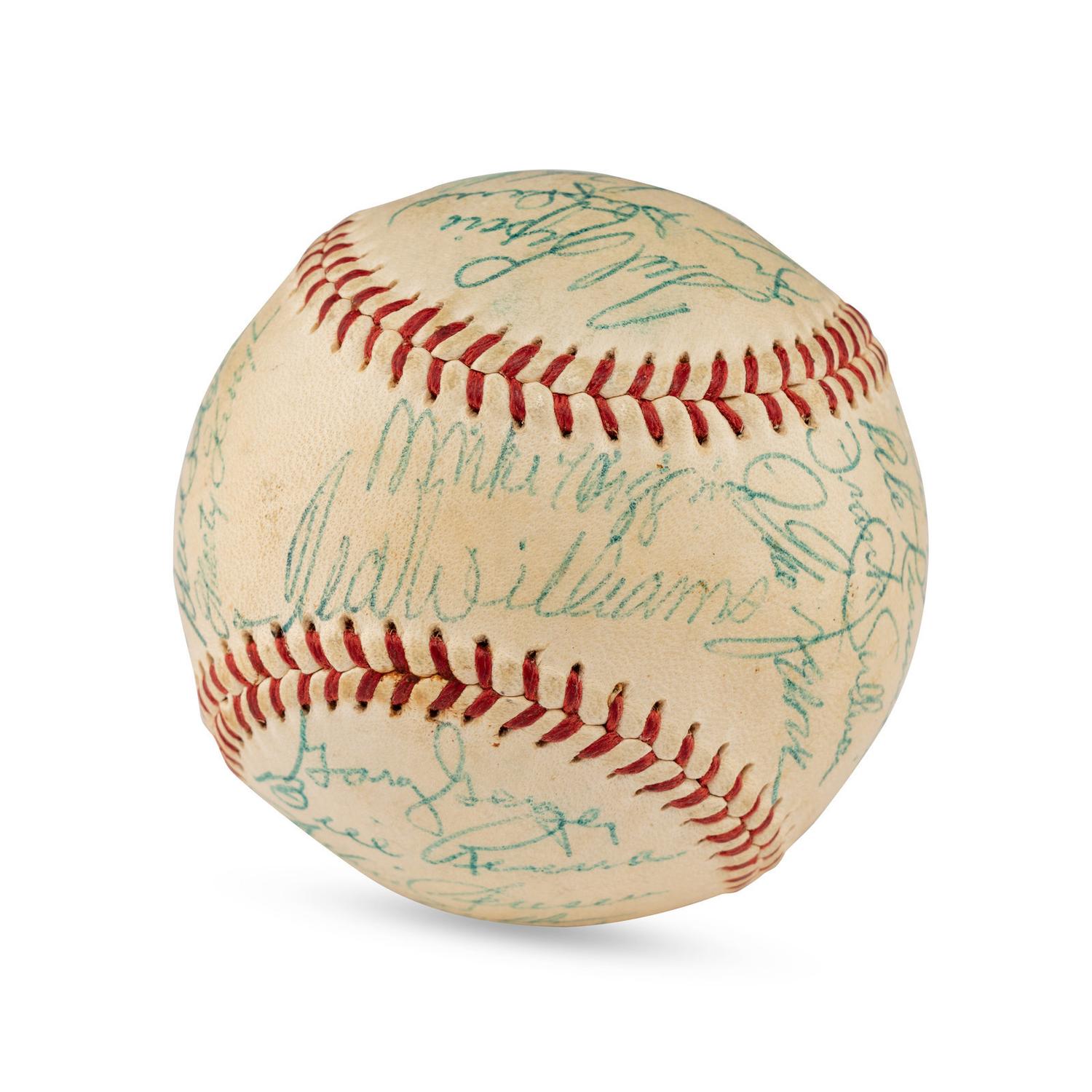 A Large Group of Assorted 1950s-2000s Boston Red Sox Team Signed Autograph Baseballs