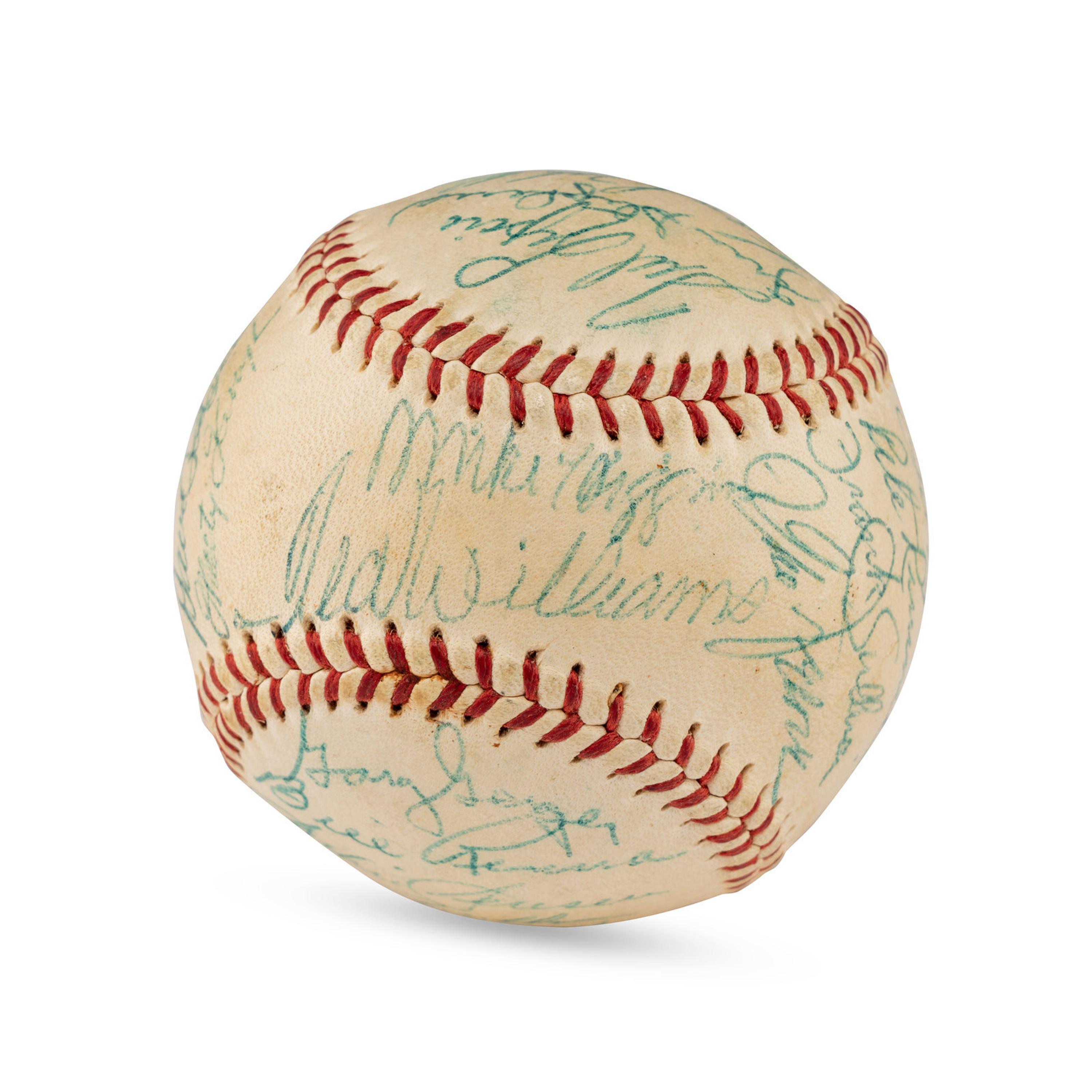 A Large Group of Assorted 1950s-2000s Boston Red Sox Team Signed Autograph Baseballs