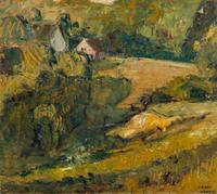 Grant Wood, (American, 1891–1942), In Iowa, 1924