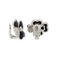 VAN CLEEF & ARPELS, DIAMOND, ONYX, AND WHITE GOLD 'COSMOS' CLIP EARRINGS