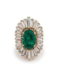 Emerald and Diamond Ring