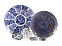 20 Japanese Blue and White Porcelain Plates