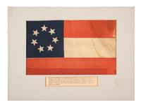 [CIVIL WAR]. Confederate First National flag. Ca 1880s-early 1900s.