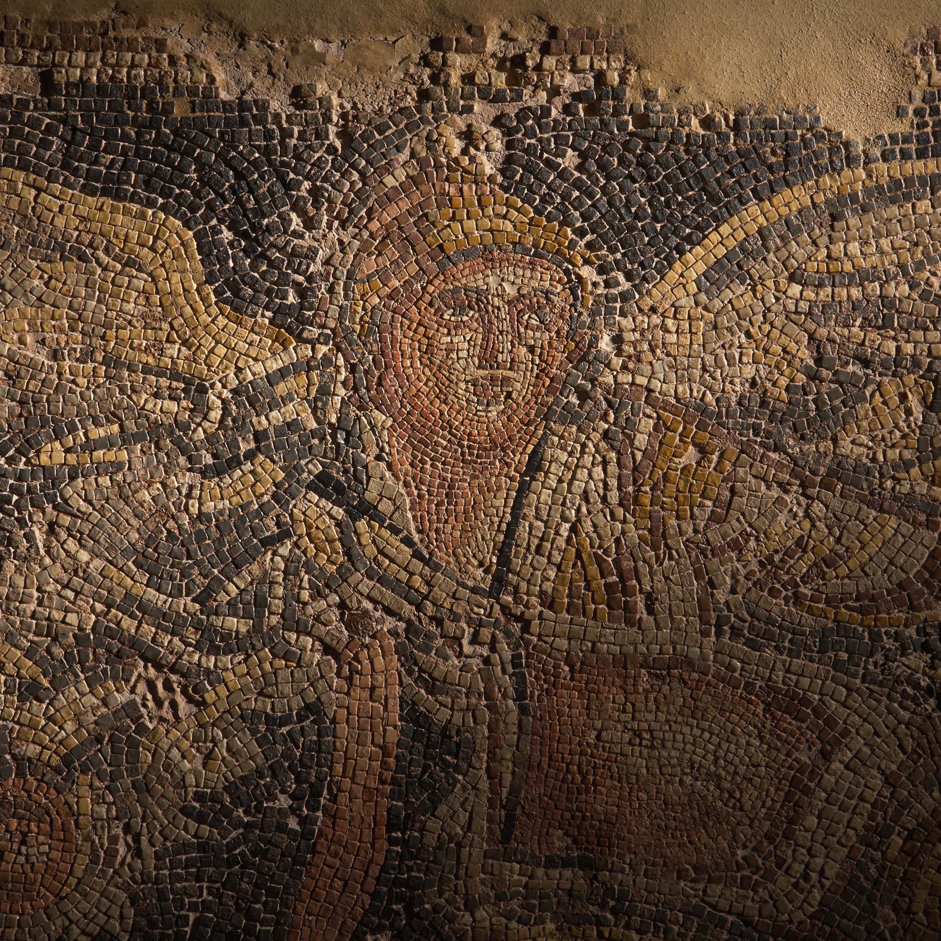 A Roman Style Mosaic Panel with Ganymede