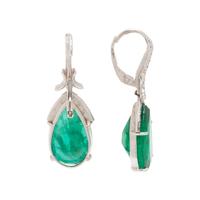 EMERALD AND DIAMOND EARRINGS