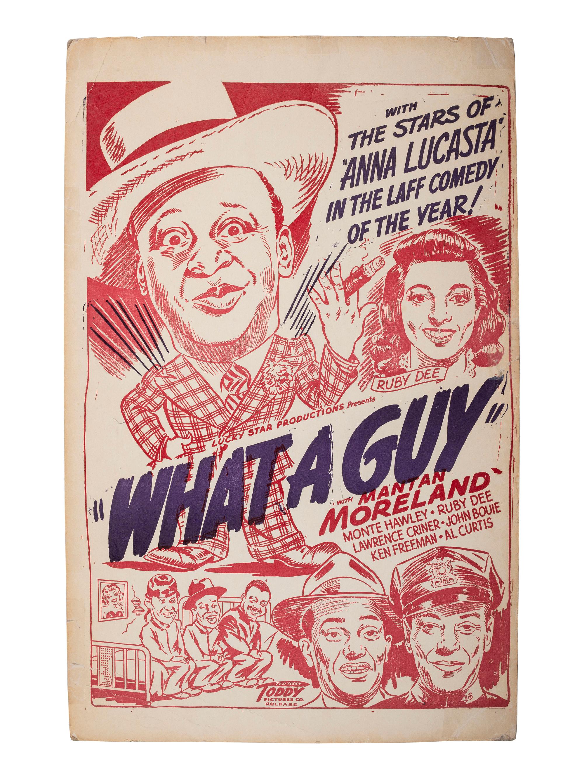 [FILM]. SHYLEN, Ben. Typed letter signed ("Ben"), as Boxoffice publisher. N.p., 15 March 1946. How best to promote African American theaters and actors. [ With: ] 2 window cards for films starring Mantan Moreland.