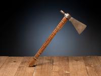 Northern Plains Pipe Tomahawk, with Horse Track Decorations