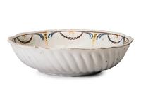 A Dutch Polychrome Glazed Delftware Bowl