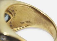 A Group of Yellow Gold and Gem-Set Rings