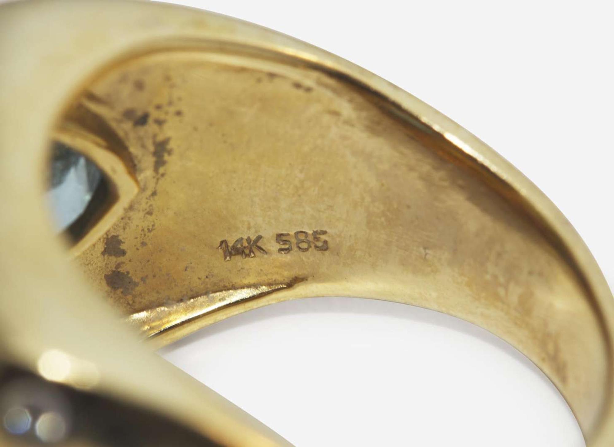 A Group of Yellow Gold and Gem-Set Rings
