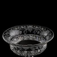 A Tuthill Intaglio and Brilliant-Cut Glass Compote