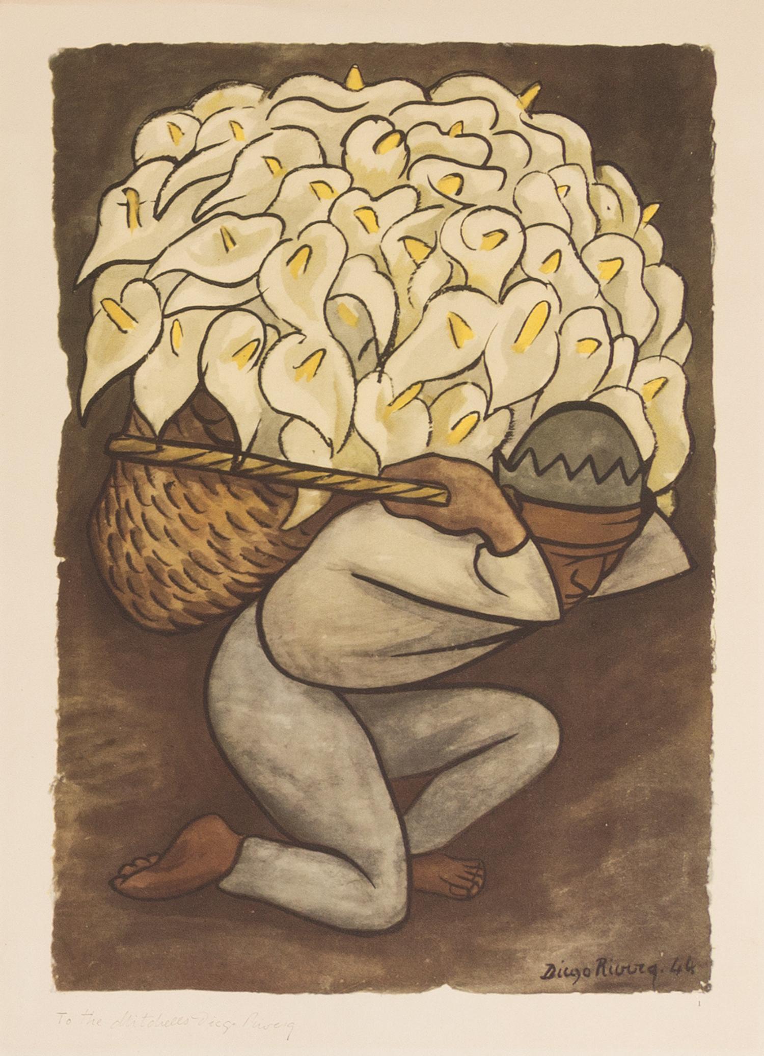 After Diego Rivera, (Mexican, 1886-1957), Acuarelas, 1935-1945 (portfolio of 19 of 25 lithographs with original jacket)
