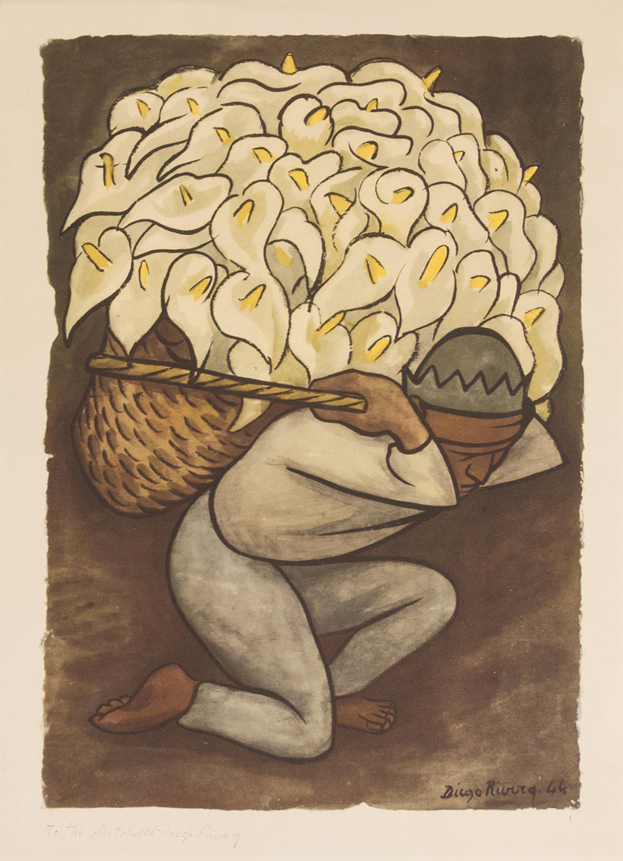After Diego Rivera, (Mexican, 1886-1957), Acuarelas, 1935-1945 (portfolio of 19 of 25 lithographs with original jacket)
