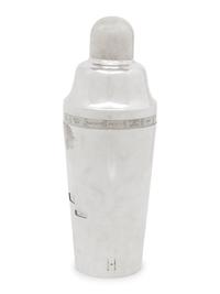 A Napier "Tells-You-How" Cocktail Shaker