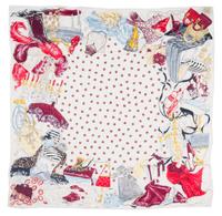 A Christian Dior Silk Scarf, 34" x 34".