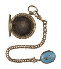 [EARLY PHOTOGRAPHY]. 11 lockets containing daguerreotypes and tintypes.