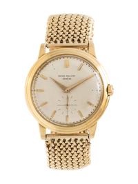 PATEK PHILIPPE, REF. 2552 YELLOW GOLD 'CALATRAVA' WRISTWATCH