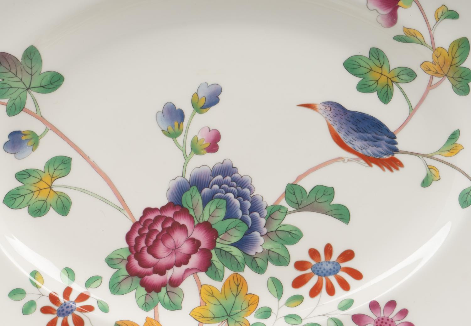 Two Pairs of Wedgwood Cuckoo Pattern Porcelain Serving Trays