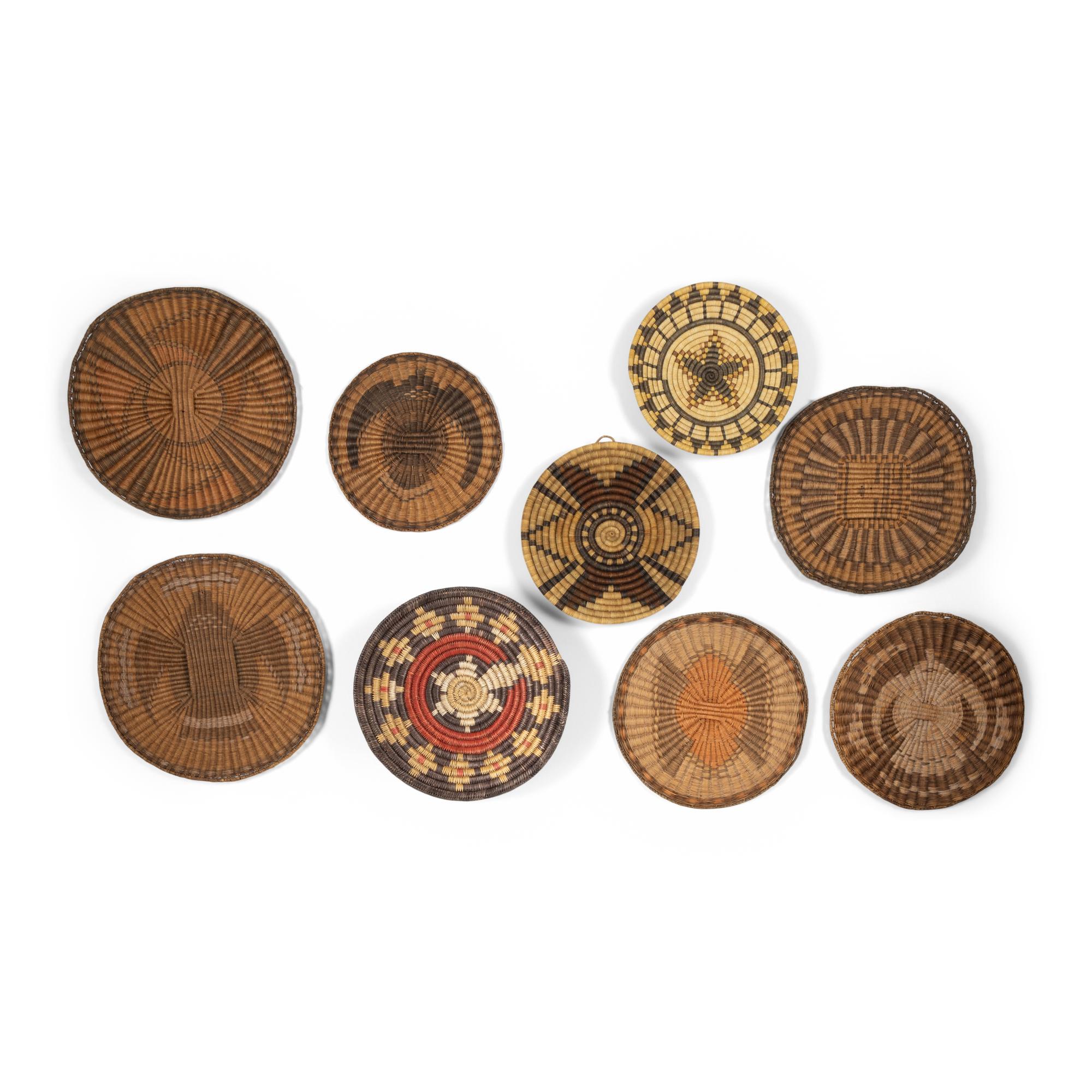Hopi and Navajo Basketry Trays