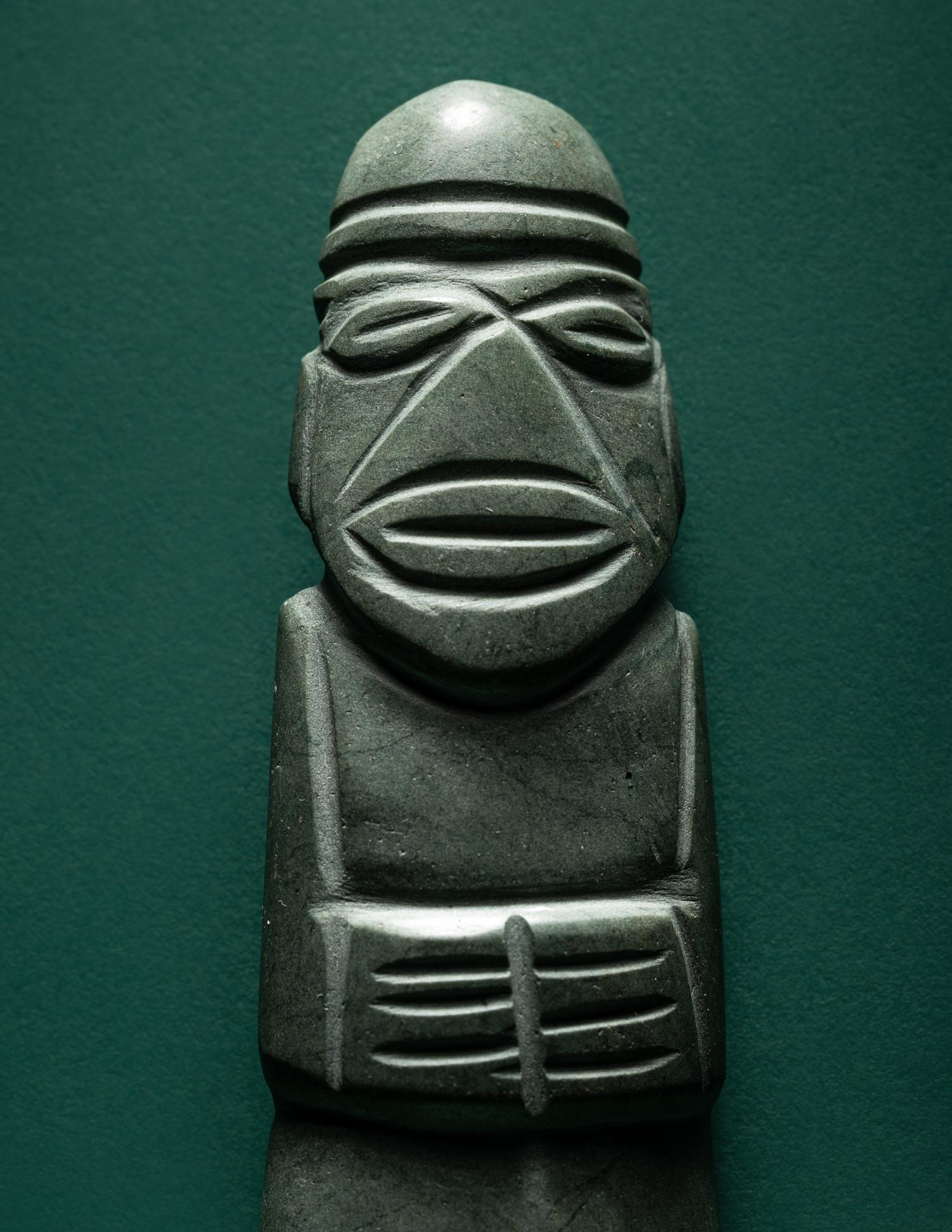 A Costa Rican Stone Axe-God Pendant