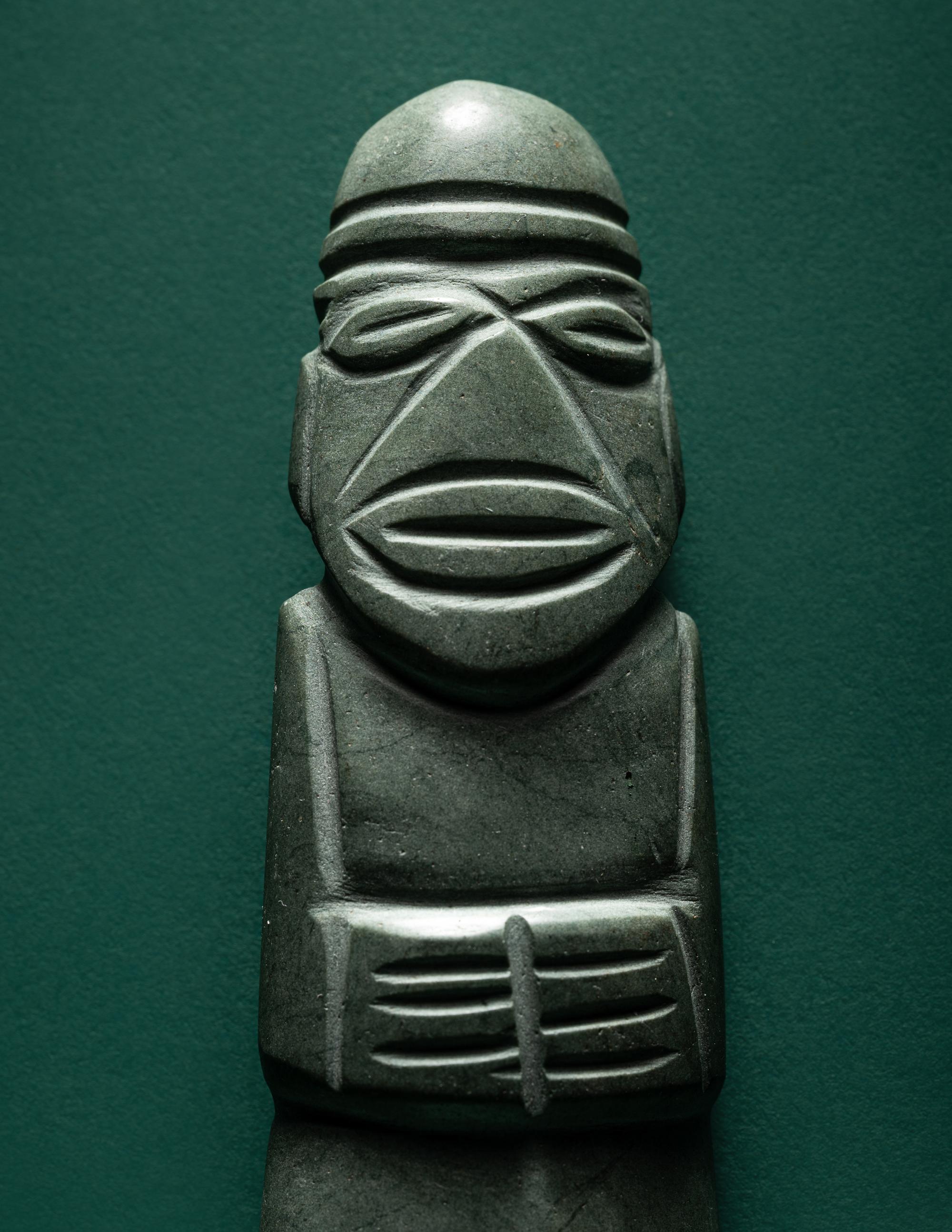 A Costa Rican Stone Axe-God Pendant