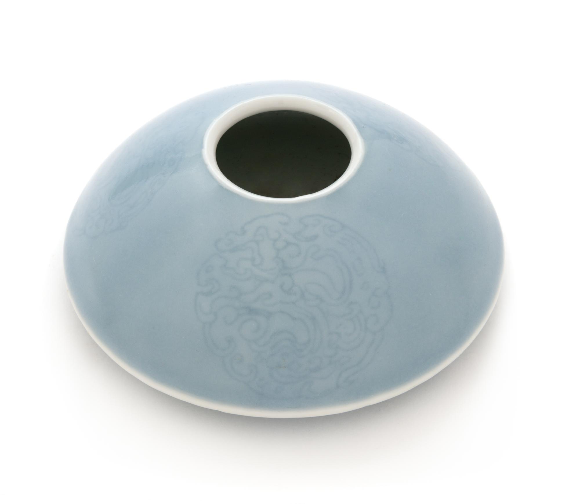 A Claire-de-Lune Glazed Porcelain Water Coupe Diameter 4 3/4 inches. — 19TH CENTURY