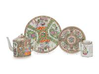 Four Chinese Famille Rose Porcelain Tea and Dinner Wares