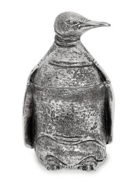 A Mauro Manetti Silver-Plated Penguin Ice Bucket