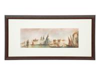 Venetian Harbor, 1920 , together with a work by an unknown artist